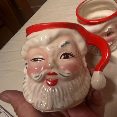 NAPCO Santa pitcher & Mugs