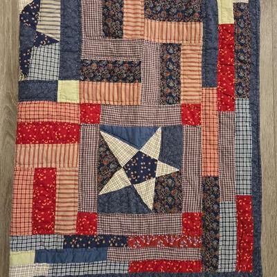 Quilted Star Throw Blanket