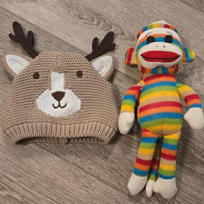 Baby Hat and Striped Monkey