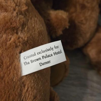 (2) Denver's Brown Palace Teddy Bears