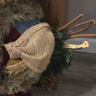 Standing Christmas Bear Santa Claus