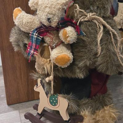 Standing Christmas Bear Santa Claus