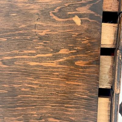 Vtg. Solid Wood Miniature Chest