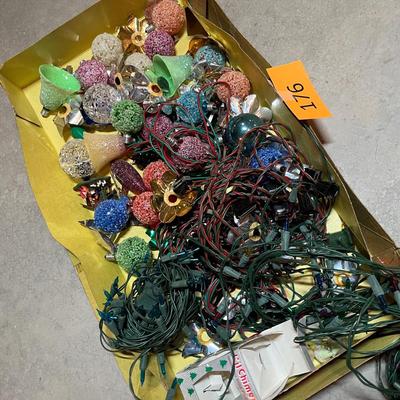 Vintage christmas string lights