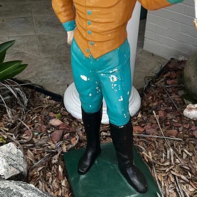 3.5Ft Tall Jockey Cement Statue ~ Extremely Heavy