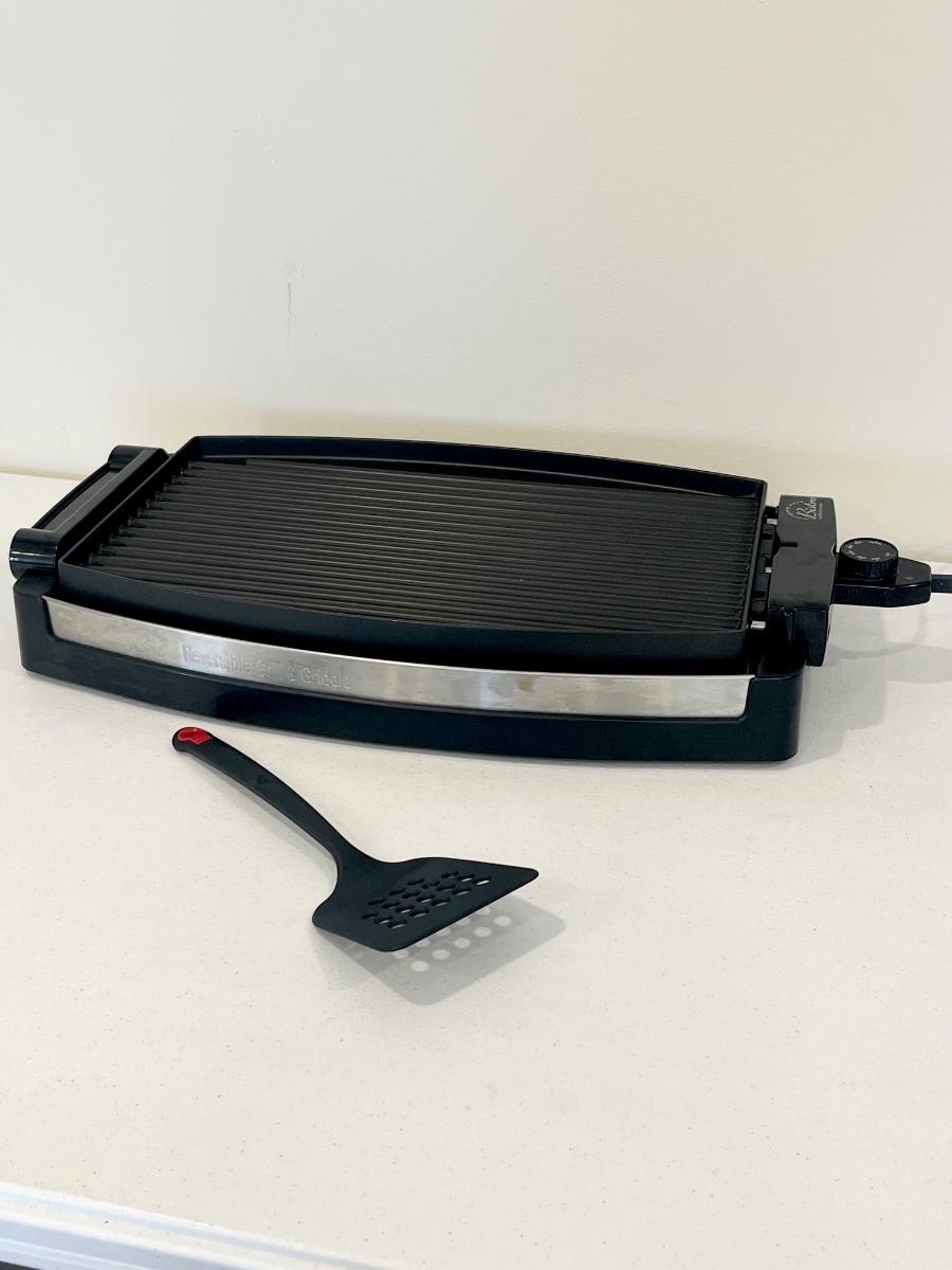 WOLFGANG PUCK Electric Reversible Grill Clean