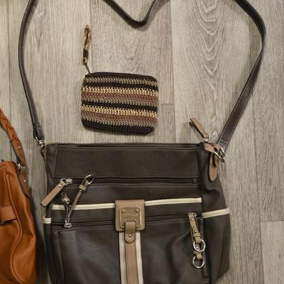 (2) Handbags and a Wallet