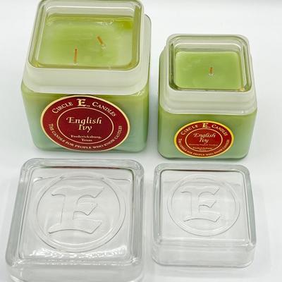 CIRCLE E CANDLES ~ English Ivy ~ Set Of Two (2)