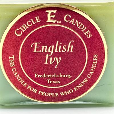 CIRCLE E CANDLES ~ English Ivy ~ Set Of Two (2)