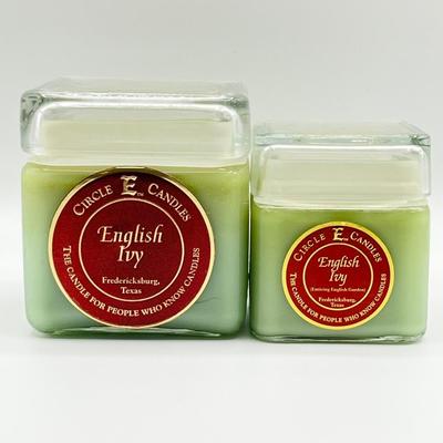 CIRCLE E CANDLES ~ English Ivy ~ Set Of Two (2)