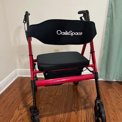 Heavy Duty Rollator Walker with Seat & Storage