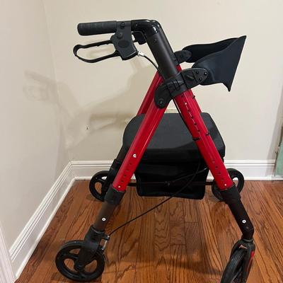 Heavy Duty Rollator Walker with Seat & Storage