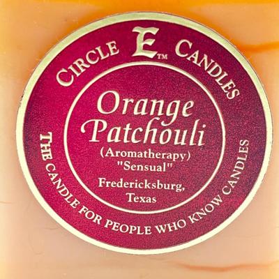 CIRCLE E CANDLES ~ Orange Patchouli ~ Set Of Three (3)