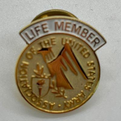Cloisonné Lapel Pin - Association of the United States Army Life Member