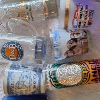 shot glasses and misc
