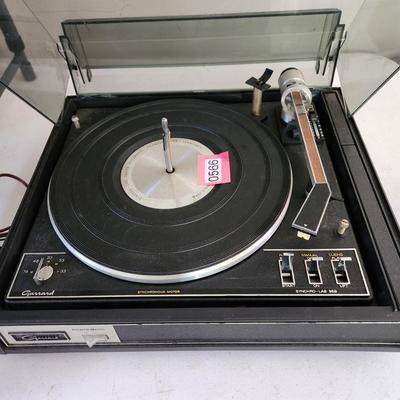 Vintage Garrard Synchro-Lab 95B Turntable Powers up and runs