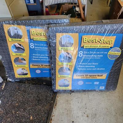 2 Packs Best-Step Anti Fatigue Flooring Interlocking Mats 8 2ft x2ft per pkg