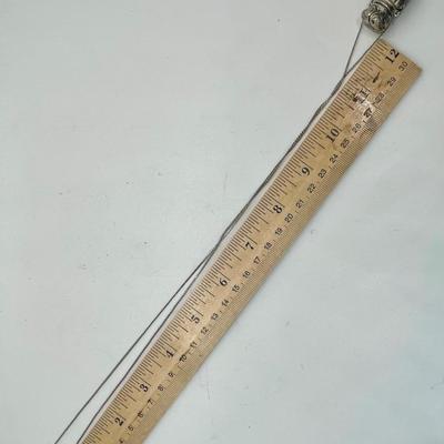 1928 Silver Tone Bottle Pendant Necklace