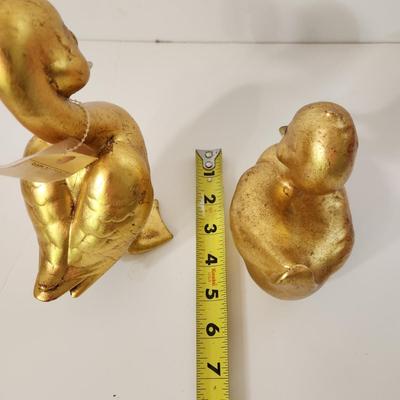 Pair Vintage McFarlin Golden Ducks with Tag