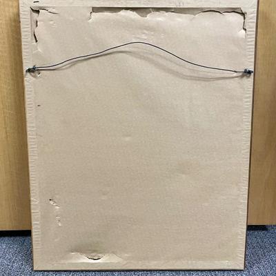 Framed Wall art 2 Botanical Peppers gold frame