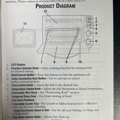 Oster Digital Countertop Turbo Convection Oven