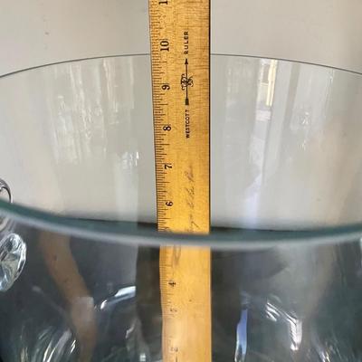 Heavy Clear Glass Ice Bucket