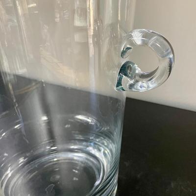 Heavy Clear Glass Ice Bucket