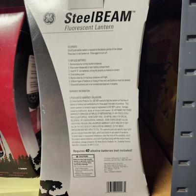 Lot of 3 New Coleman GE SteelBEAM battery lanterns Camping