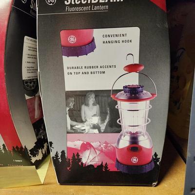 Lot of 3 New Coleman GE SteelBEAM battery lanterns Camping