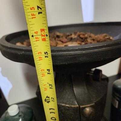 Propane Gas Patio Outdoor Mini Fire Pit W 2 Full Tanks 14" dia. X 15" H