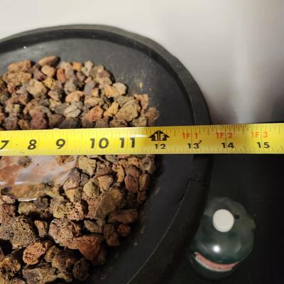 Propane Gas Patio Outdoor Mini Fire Pit W 2 Full Tanks 14" dia. X 15" H