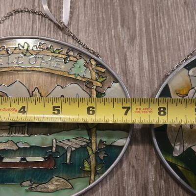 (2) Stained Glass Sun Catchers