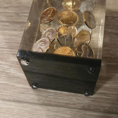 Suspended Penny Paperweight