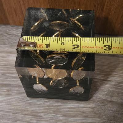 Suspended Penny Paperweight