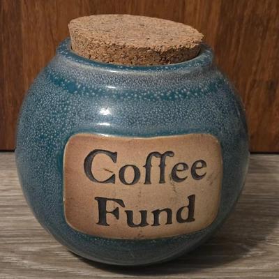 Coffee Fund Pottery Jar