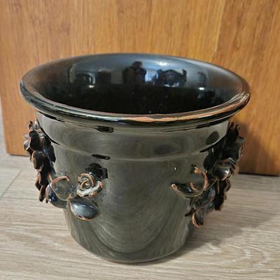 Brown Pottery Flower Pot