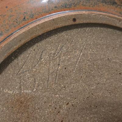 Pottery Chip and Dip Platter