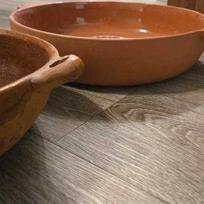 (2) Terracotta Serving Dishes