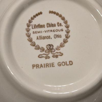 Prairie Gold Ohio China Set