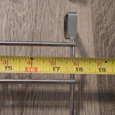 (2) Metal Over the Door Hook Racks