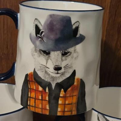 Set of 5 Animal Mugs