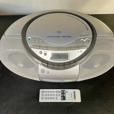 Sony Portable AMFM Cassette Boombox