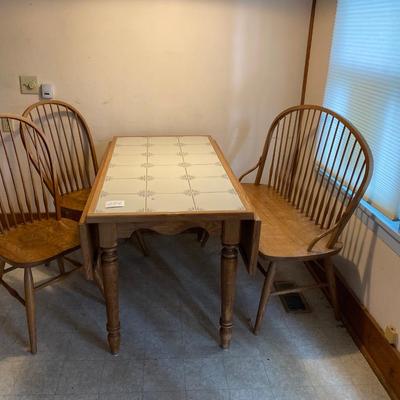 Country Table, Chairs and Bench