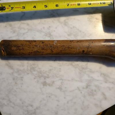 ANTIQUE GOOSE WING HEWING BROAD AXE IN GERMAN FORM