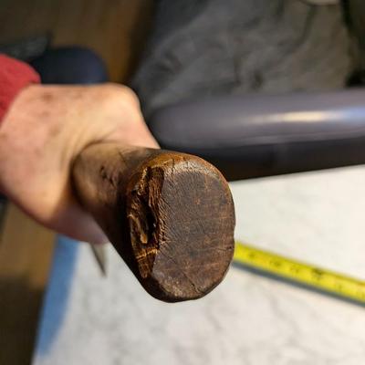 ANTIQUE GOOSE WING HEWING BROAD AXE IN GERMAN FORM