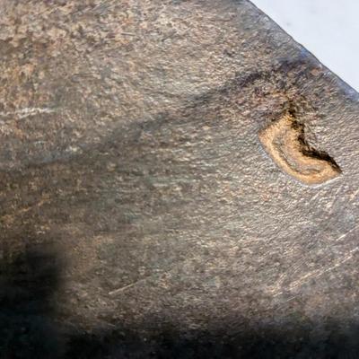 ANTIQUE GOOSE WING HEWING BROAD AXE IN GERMAN FORM