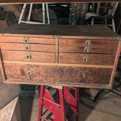 Antique Machinist Tool Chest