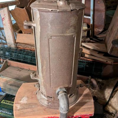 Antique Cast Iron Water Heater