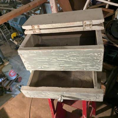 Antique Farmhouse Stool/Cabinet