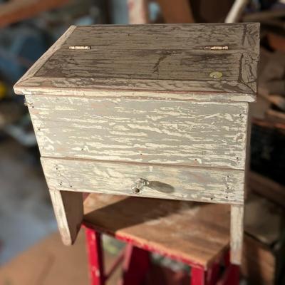 Antique Farmhouse Stool/Cabinet